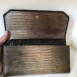 Brahmin Sable Pennfield Checkbook Wallet